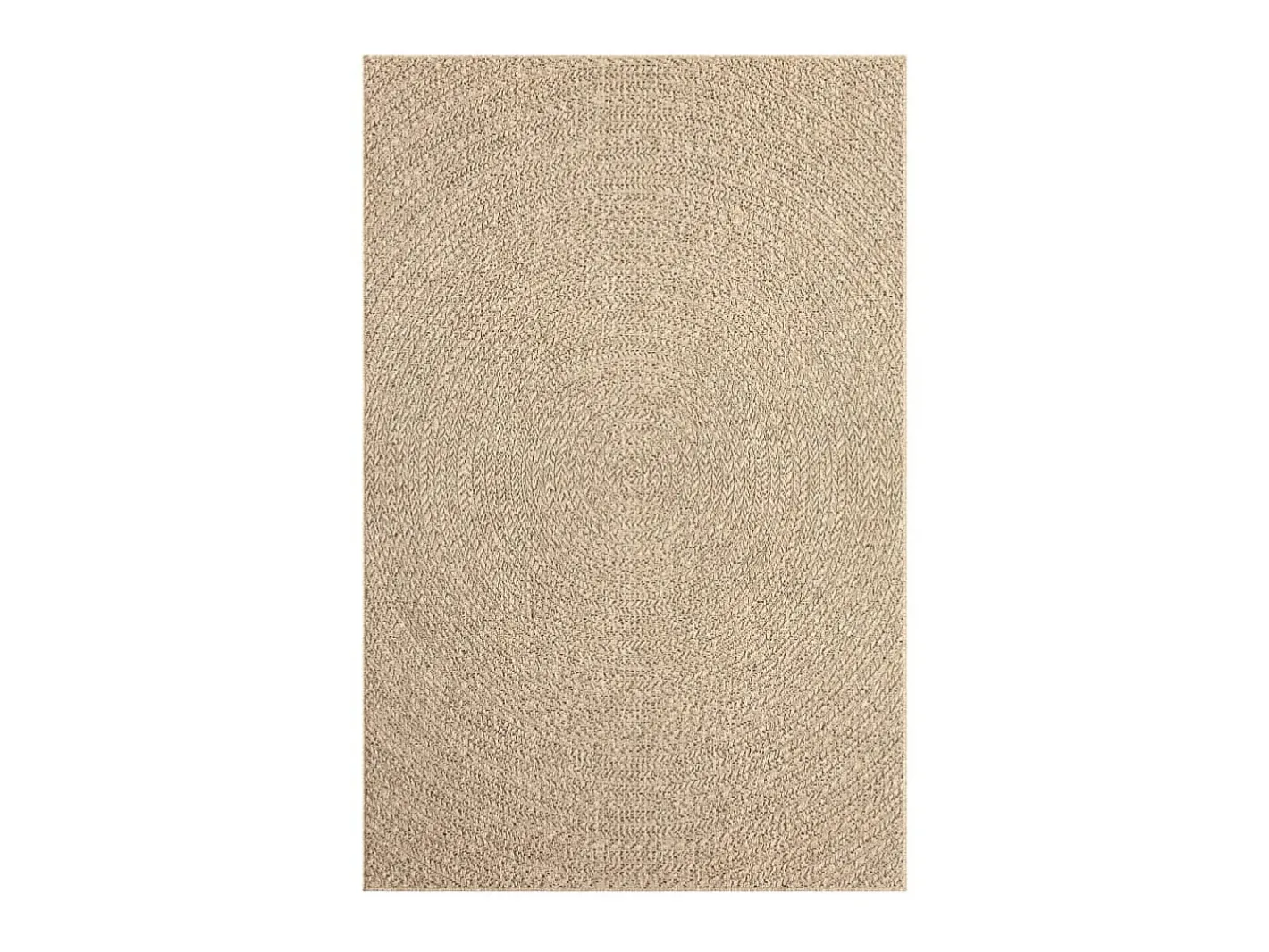 Alfombra De Salón-Alfombra ZIZUR apariencia de yute interior y exterior 160x150cm ES46836 Marru00f3n