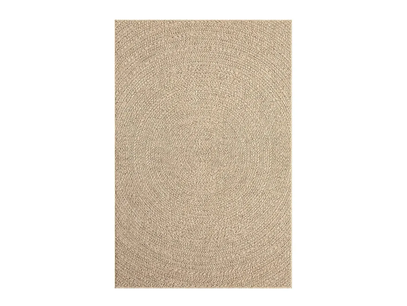 Alfombra De Salón-Alfombra ZIZUR apariencia de yute interior y exterior 120x170cm ES65678 Marru00f3n