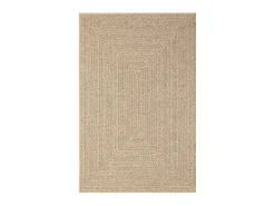 Alfombra ZIZUR apariencia de yute interior y exterior 160x150cm ES37615 Marru00f3n Outlet