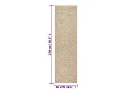 Clicnbuy Alfombra ZIZUR apariencia de yute interior y exterior 80x250 cm Marru00f3n Sale