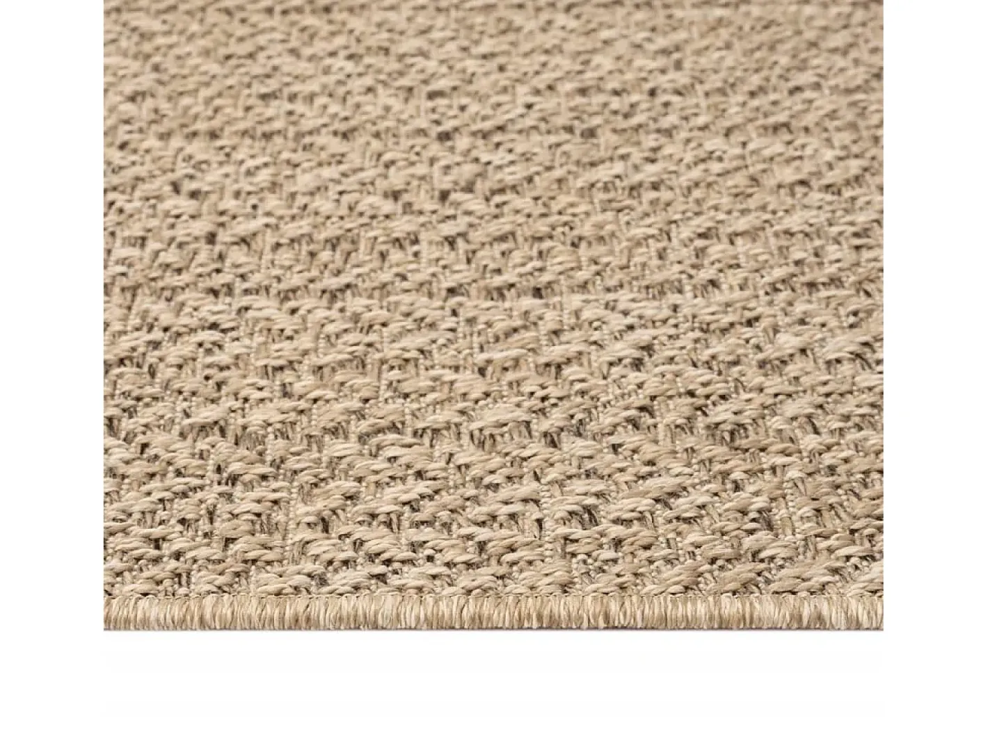 Clicnbuy Alfombra ZIZUR apariencia de yute interior y exterior 60x110 cm Marru00f3n Best
