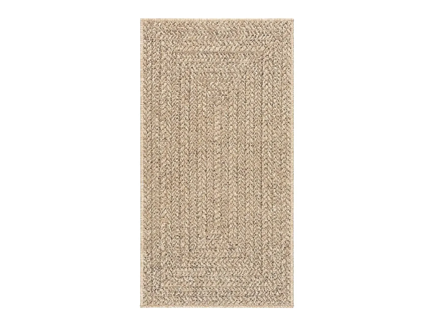 Clicnbuy Alfombra ZIZUR apariencia de yute interior y exterior 60x110 cm Marru00f3n Best