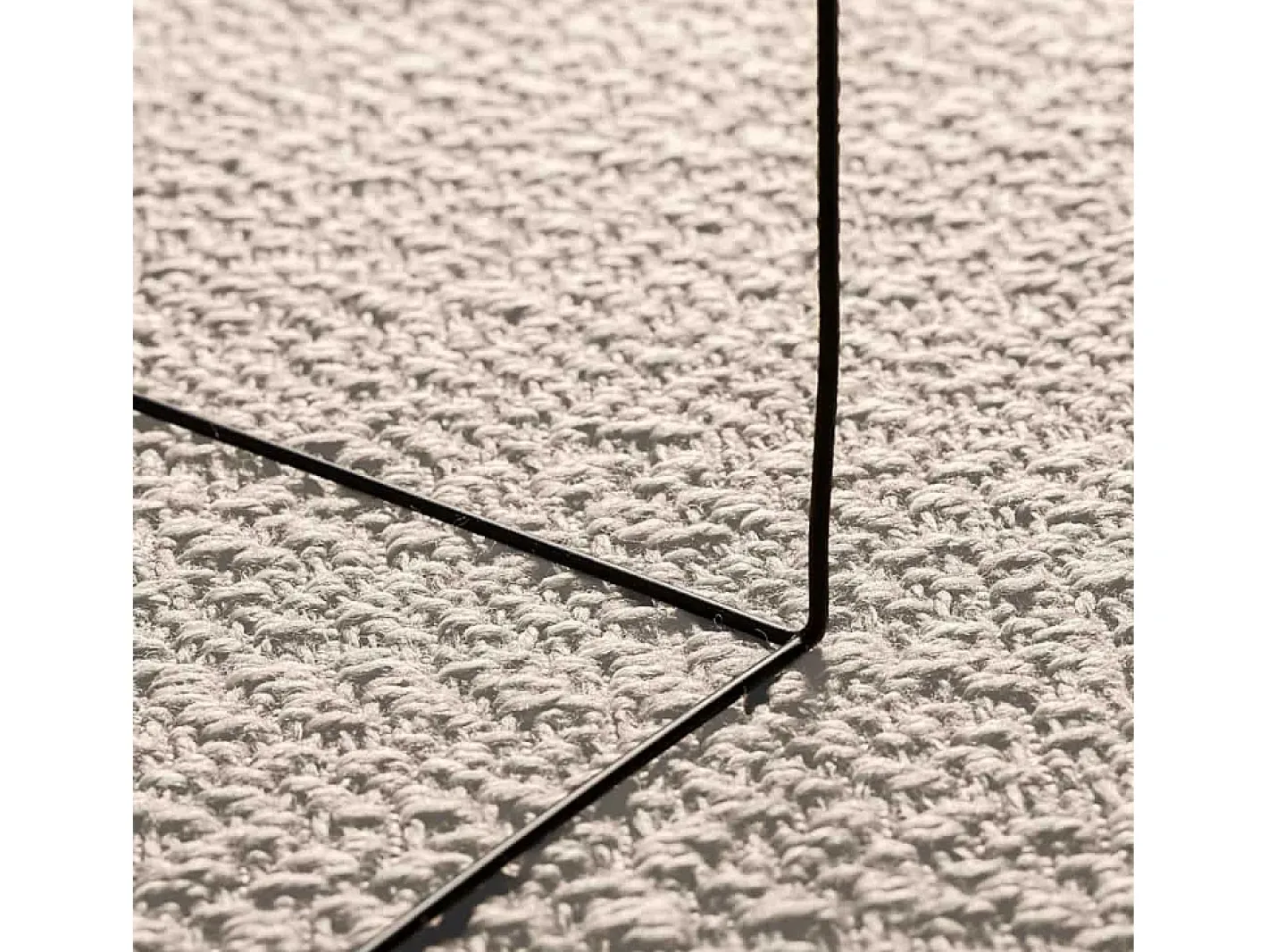 Alfombra De Cocina-Alfombra ZIZUR color crema 140x200 cm efecto yute interior y exterior Blanco