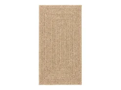 Alfombra ZIZUR 80x150 cm efecto yute para interior y exterior Marru00f3n Hot