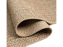 Alfombra De Cocina-Alfombra ZIZUR 60x110 cm efecto yute para interior y exterior Marru00f3n