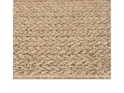 Alfombra De Cocina-Alfombra ZIZUR 60x110 cm efecto yute para interior y exterior Marru00f3n