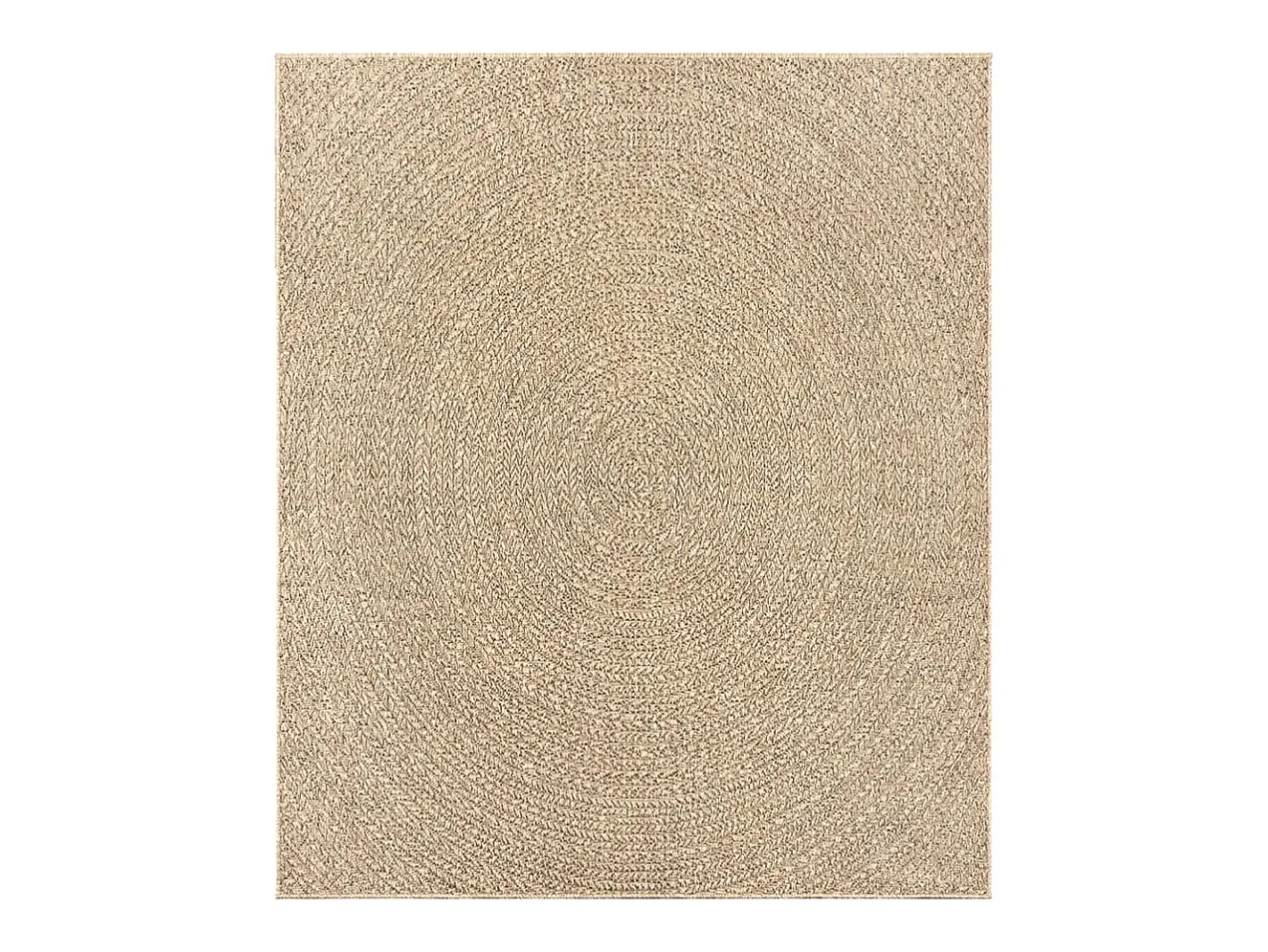 Clearance Alfombra ZIZUR 240x340 cm efecto yute para interior y exterior Marru00f3n
