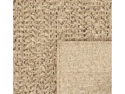 Clearance Alfombra ZIZUR 240x340 cm efecto yute para interior y exterior Marru00f3n