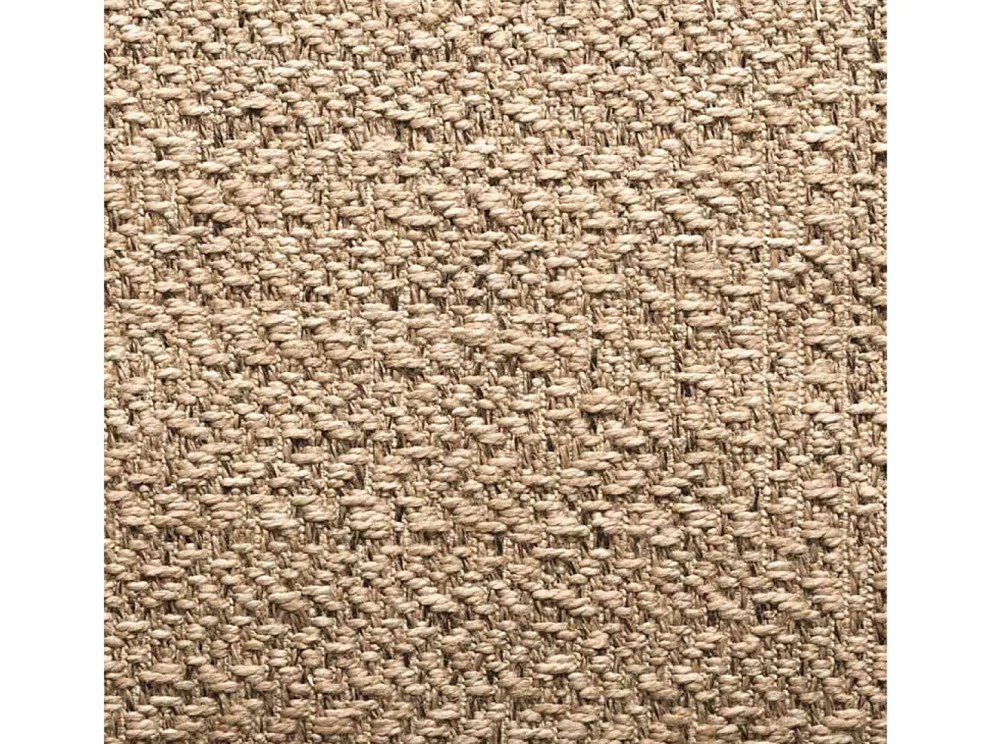 Alfombra De Cocina-Alfombra ZIZUR 140x200 cm efecto yute para interior y exterior Marru00f3n