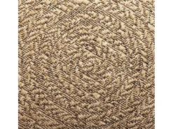Alfombra De Cocina-Alfombra ZIZUR 200x290 cm efecto yute para interior y exterior Marru00f3n