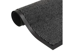 Felpudo-Alfombras de entrada rectangulares de nudo 2 uds gris 90x150 cm ES428651 Gris antracita