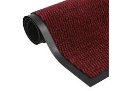 Felpudo-Alfombras de entrada rectangulares de nudo 2 uds 40x60 cm ES187500 Rojo