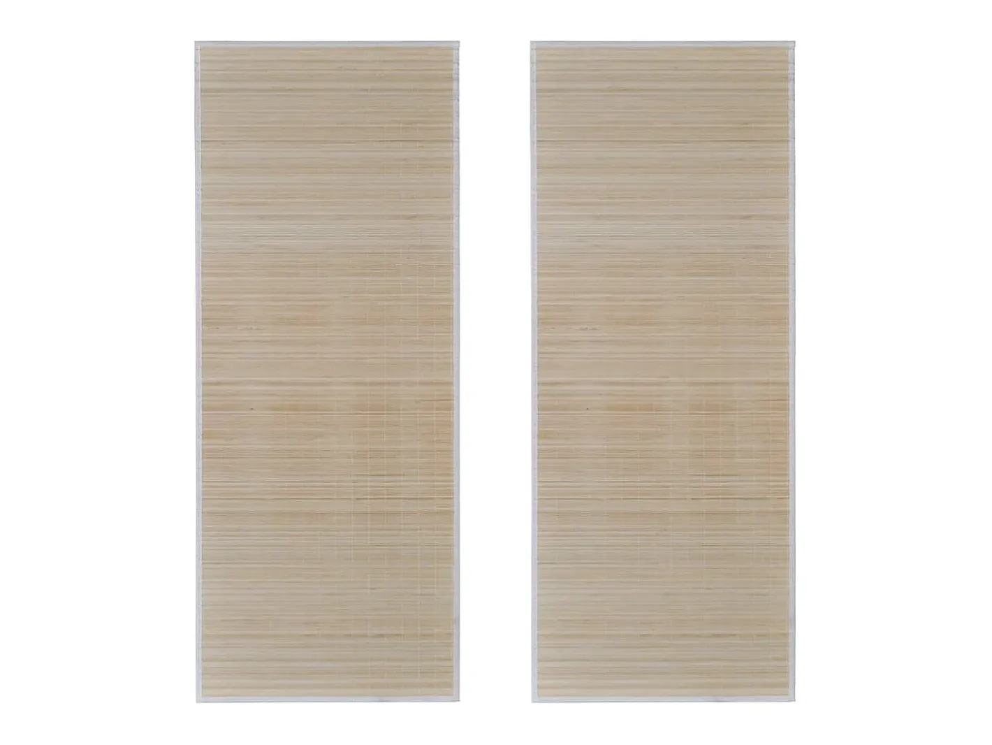 Alfombras rectangulares Bambú natural 2 uds 120x180 cm Beige Clearance