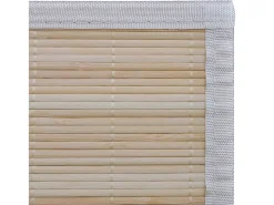 Alfombras rectangulares Bambú natural 2 uds 120x180 cm Beige Clearance