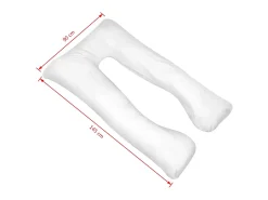 Online Almohada de embarazo blanca 90x145 cm ES560566 Blanco