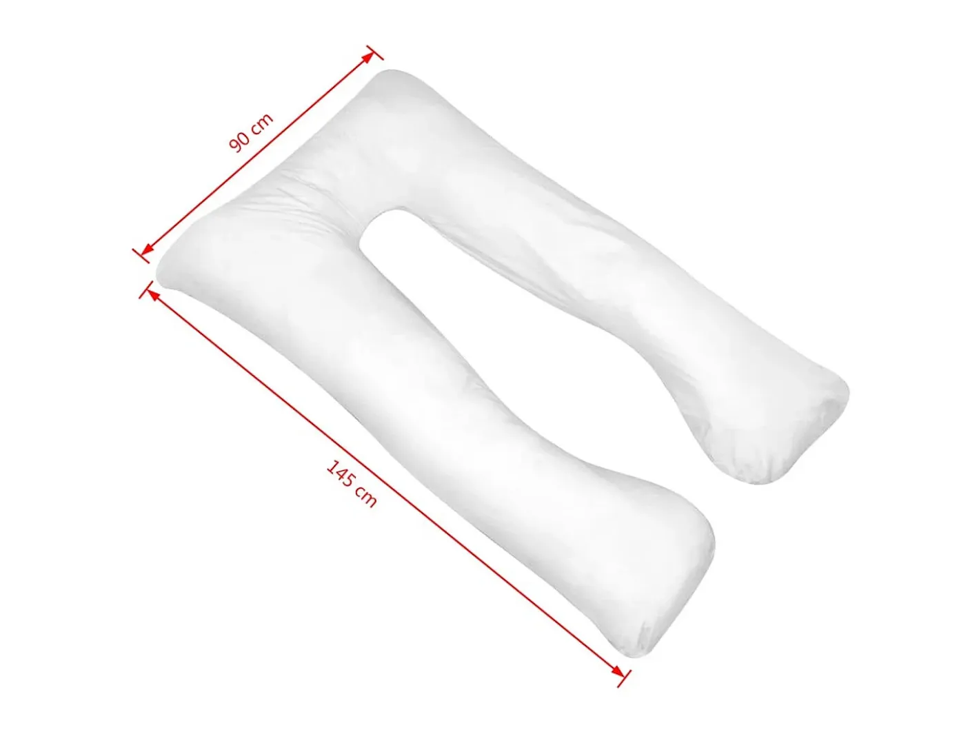 Online Almohada de embarazo blanca 90x145 cm ES560566 Blanco