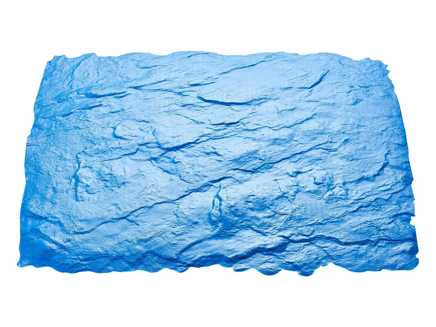 Alfombra De Salón-Almohadilla de Estampado para Hormigón SucceBuy, 61 x 61 cm, Piel Texturizada en Poliuretano Azul