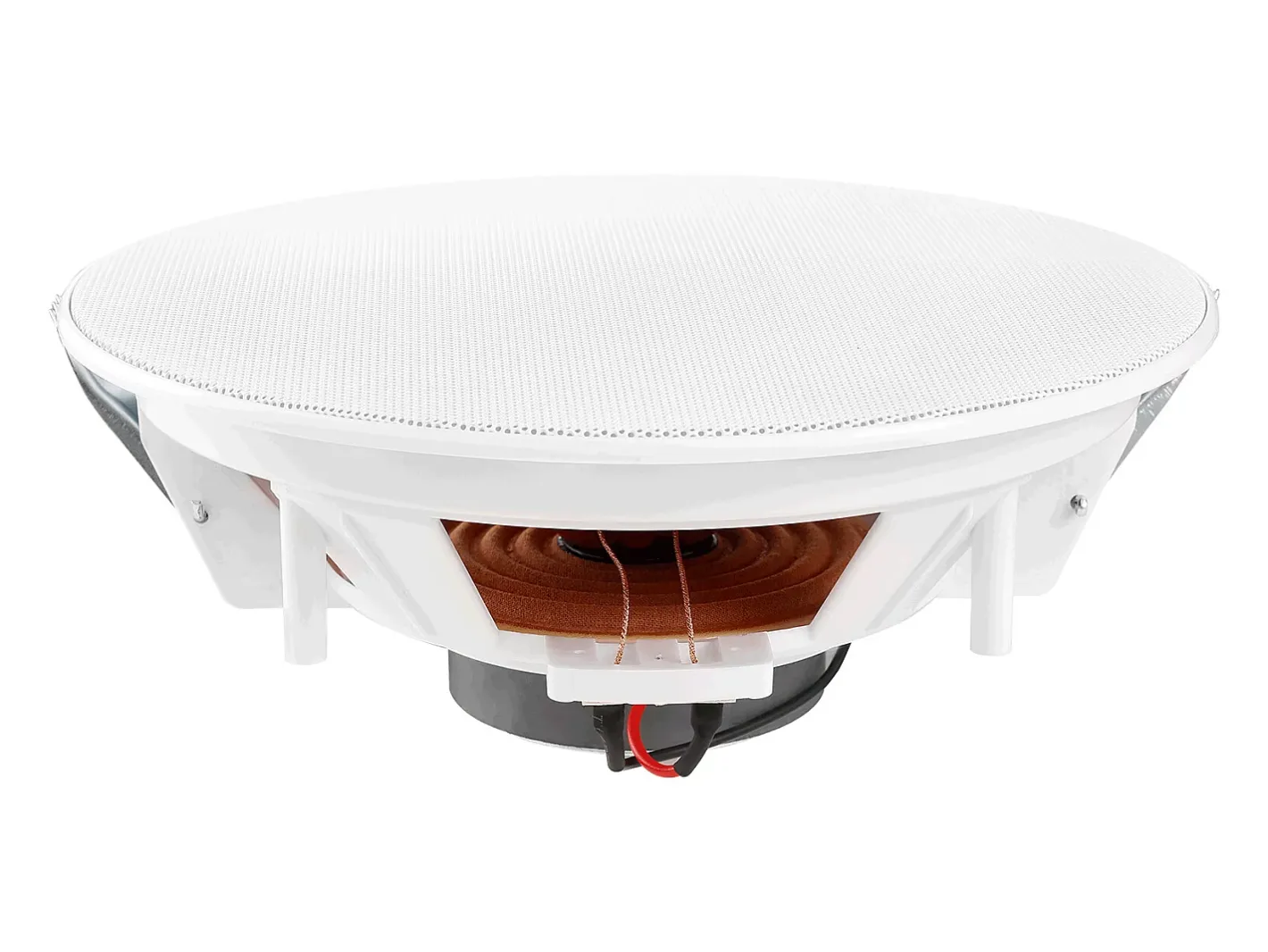 Altavoces de Techo SucceBuy Lote de 4 100 W 8 Pulgadas, Montaje Empotrado, Sistema de Altavoces Empotrados en Techo y Pared Blanco