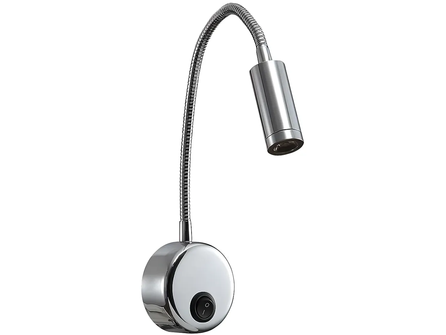 AKUNADECOR Aplique De Pared En Cromo 3w Serie Edgar Orientable Plateado New