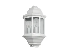 AKUNADECOR Iluminación Exterior-Aplique Exterior Dos Luces Shaula Ip44 Blanco