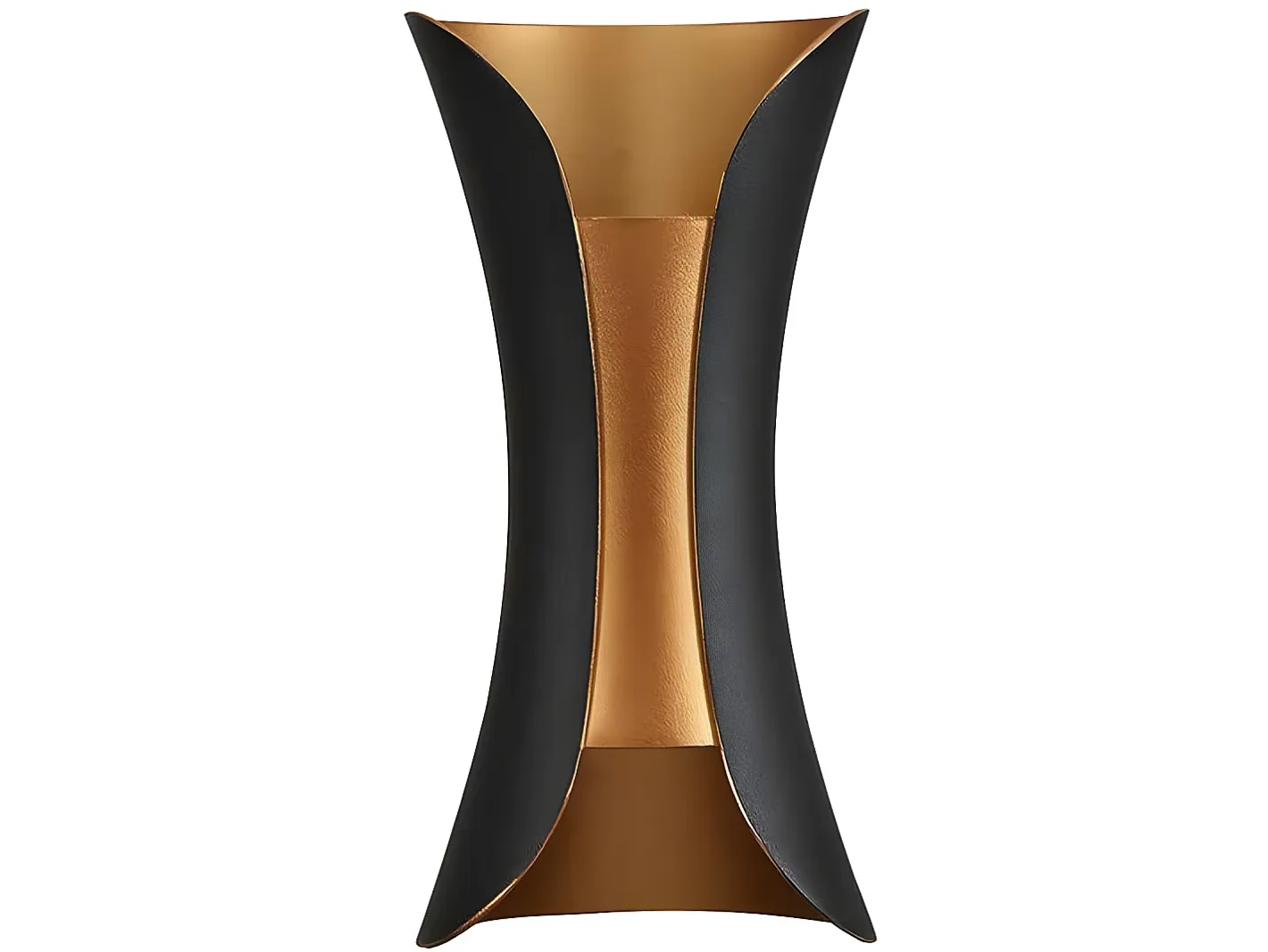 Outlet AKUNADECOR Aplique Barredor De Pared Dickens /oro Ip65 Aluminio Negro