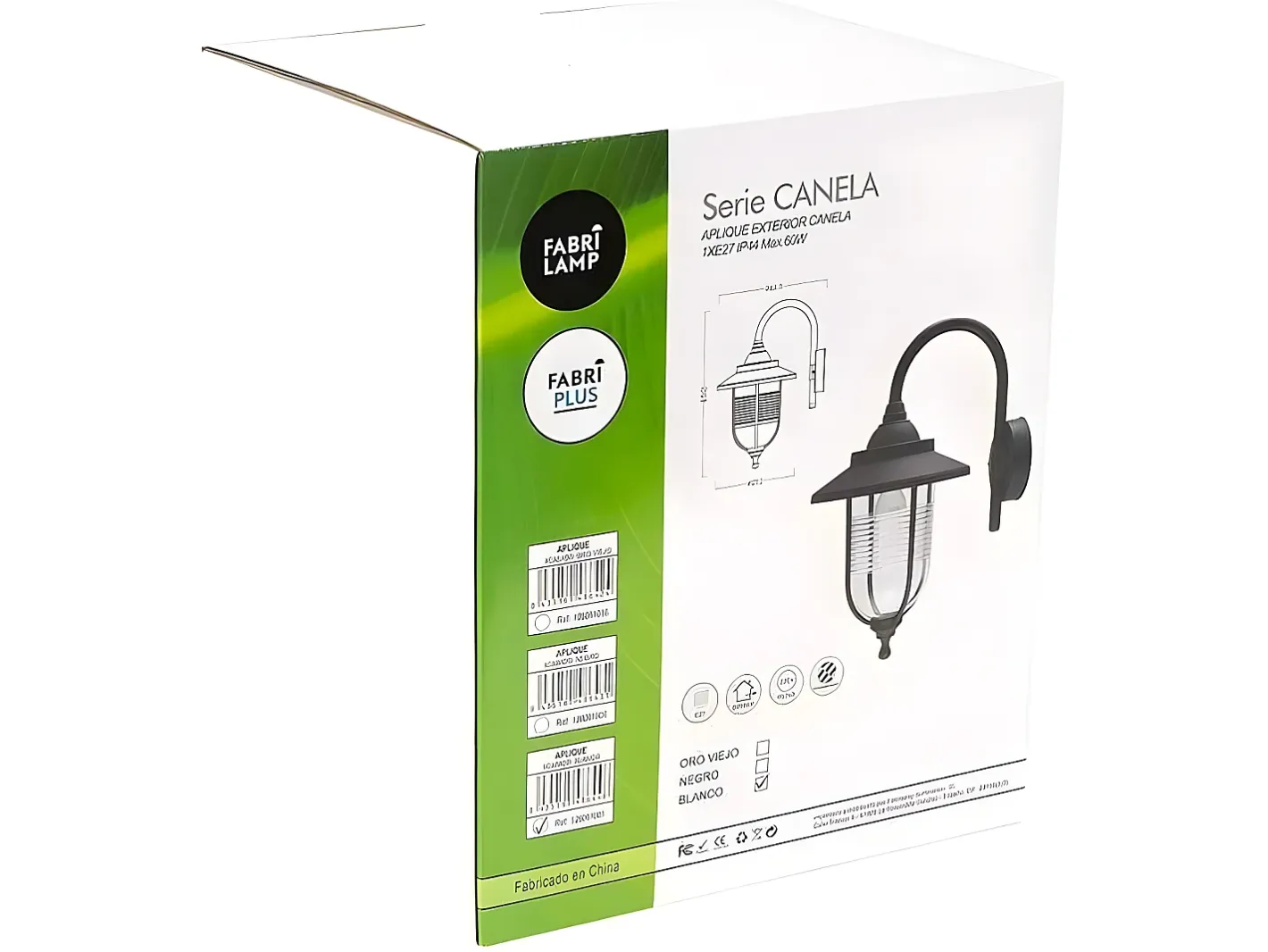 AKUNADECOR Aplique Para Exterior Modelo Canela De Blanco