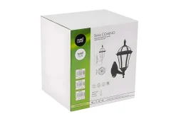 AKUNADECOR Aplique Comino Ip44 En Policarbonato Negro