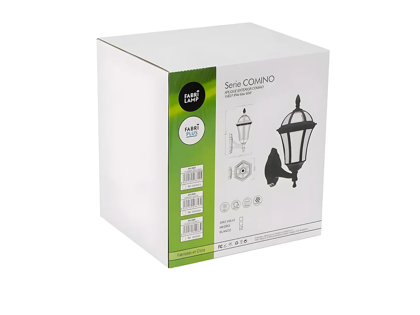 AKUNADECOR Aplique Comino Ip44 En Policarbonato Negro
