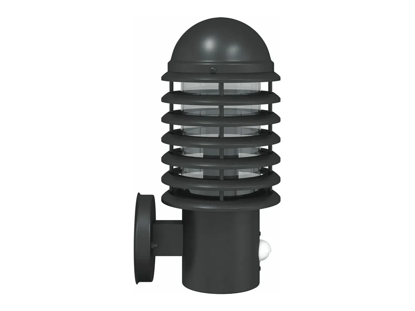 Best Aplique de exterior con sensor acero inoxidable ES356348 Negro