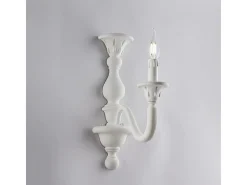 Aplique de madera shabby Lucca, 1 luz, 13 cm, 26 cm, BL271-AP1-BCO Blanco Sale