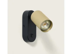 Ledkia Aplique de Pared Aluminio Aritz 1 Foco Dorado Discount