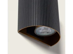Ledkia Aplique de Pared Aluminio Aritz Negro Best