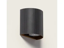 Ledkia Aplique de Pared Aluminio Aritz Negro Best