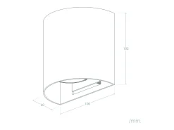 Ledkia Plafón-Aplique de Pared Aluminio Adonai Blanco