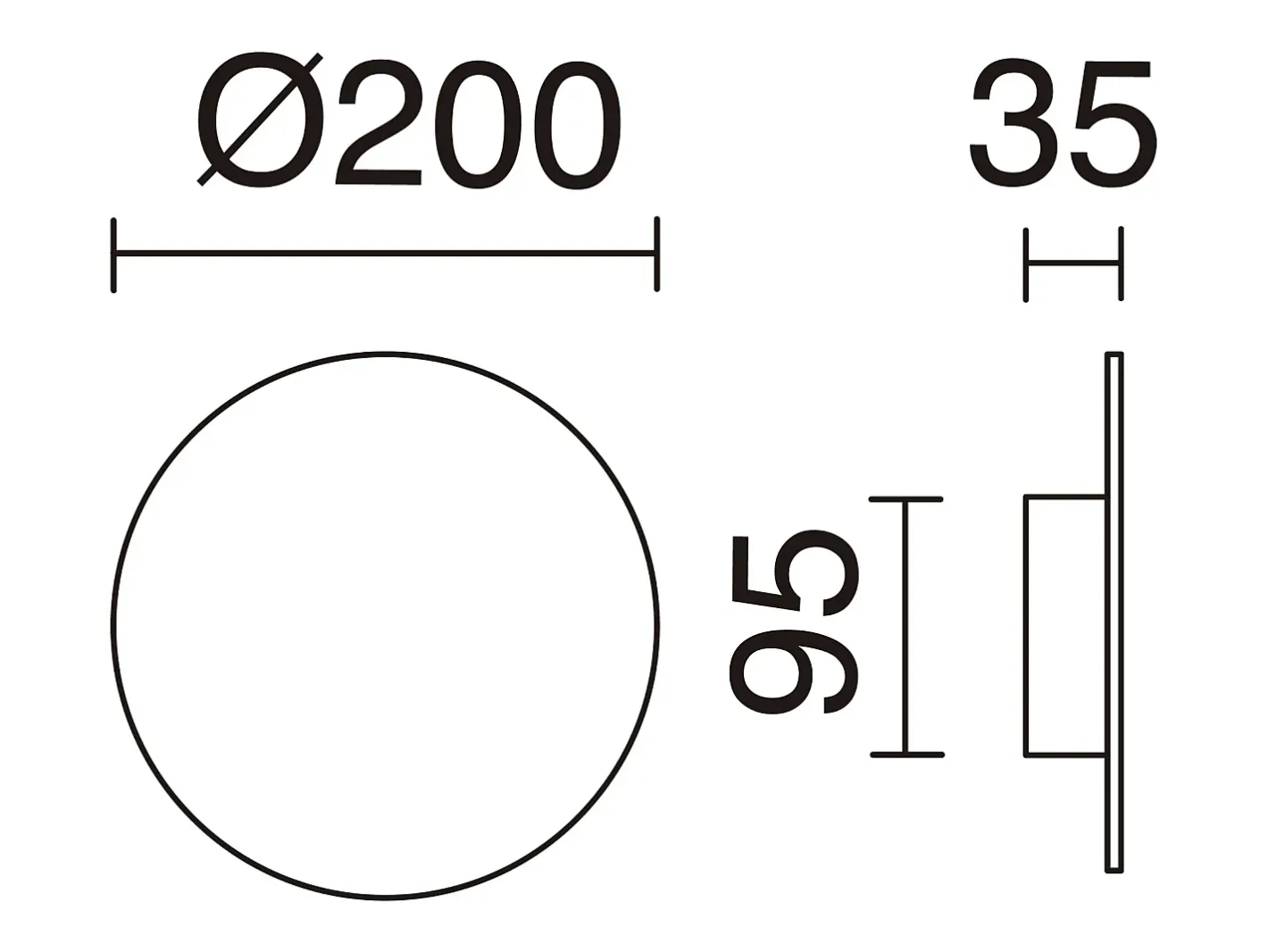 Aplique de pared CIRCULAR estilo moderno y versátil - D.ø20 cm - LED SMD 9W - 890lm y 3k - aluminio y Negro