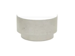 Clearance AKUNADECOR Aplique De Pared Color Cemento Modelo Doble Smile Gris