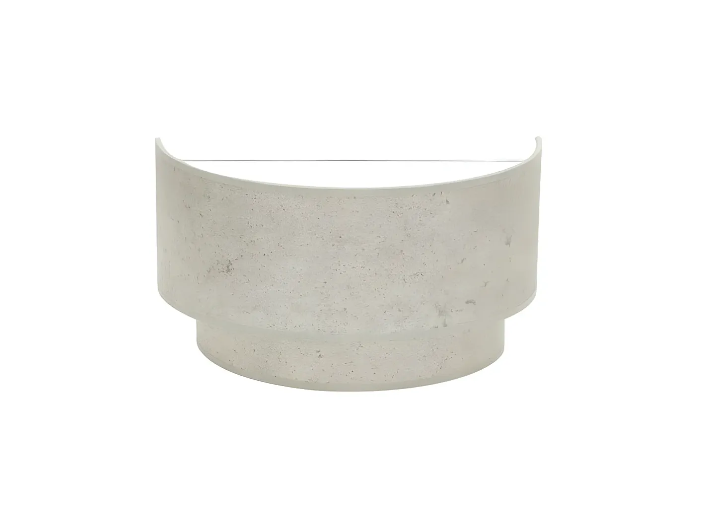 Clearance AKUNADECOR Aplique De Pared Color Cemento Modelo Doble Smile Gris