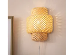 Hot Ledkia Aplique de Pared de Bambú Nagua Natural Multicolor