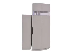 Aplique Para Pared-Aplique de pared de exterior semicilíndrico aluminio ES644968 Gris