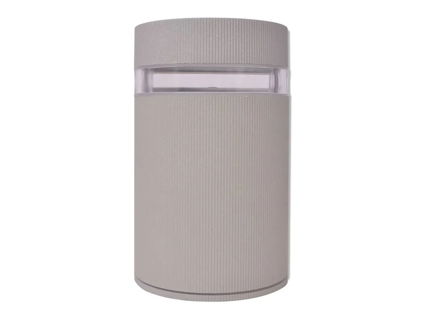 Aplique Para Pared-Aplique de pared de exterior semicilíndrico aluminio ES644968 Gris