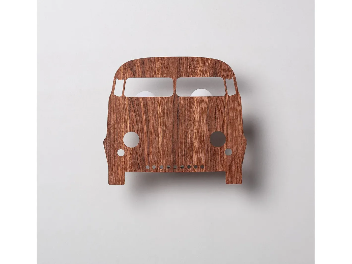 Ledkia Aplique Para Pared-Aplique de Pared de Madera Infantil Bussi Natural Color natural claro