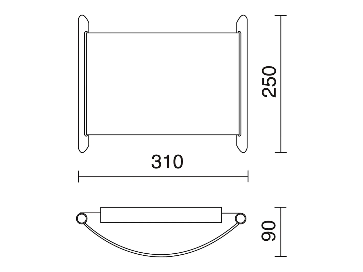 New Aplique de pared ESPIGA estilo clásico - anchura 31 cm - LED SMD 12W - 1200 lm y 3000K - acero y cromo - IP20 Gris