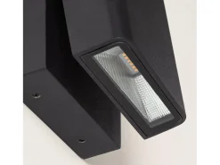 Ledkia Aplique de Pared Exterior LED 6W Aluminio Mully Negro Sale