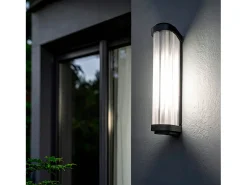 Ledkia Aplique de Pared Exterior Cristal Peridot Negro Hot