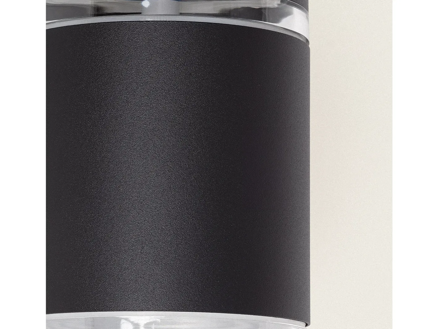 Ledkia Iluminación Exterior-Aplique de Pared Exterior Solar LED Aluminio Gael Negro