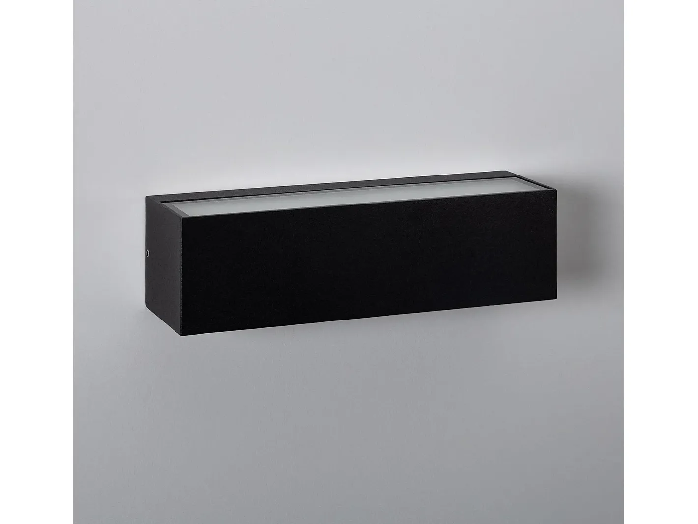 Ledkia Iluminación Exterior-Aplique de Pared Exterior LED 10W Iluminación Doble Cara Rectangular Lena 4000K Blanco Neutro Negro