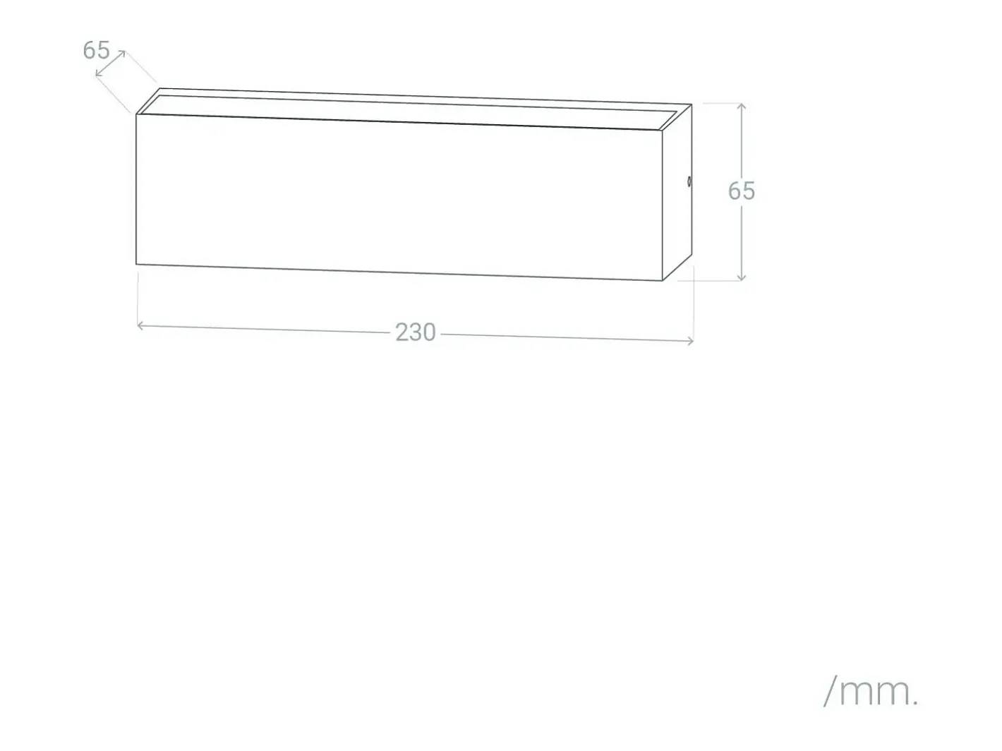 Ledkia Iluminación Exterior-Aplique de Pared Exterior LED 10W Iluminación Doble Cara Rectangular Lena 4000K Blanco Neutro Negro