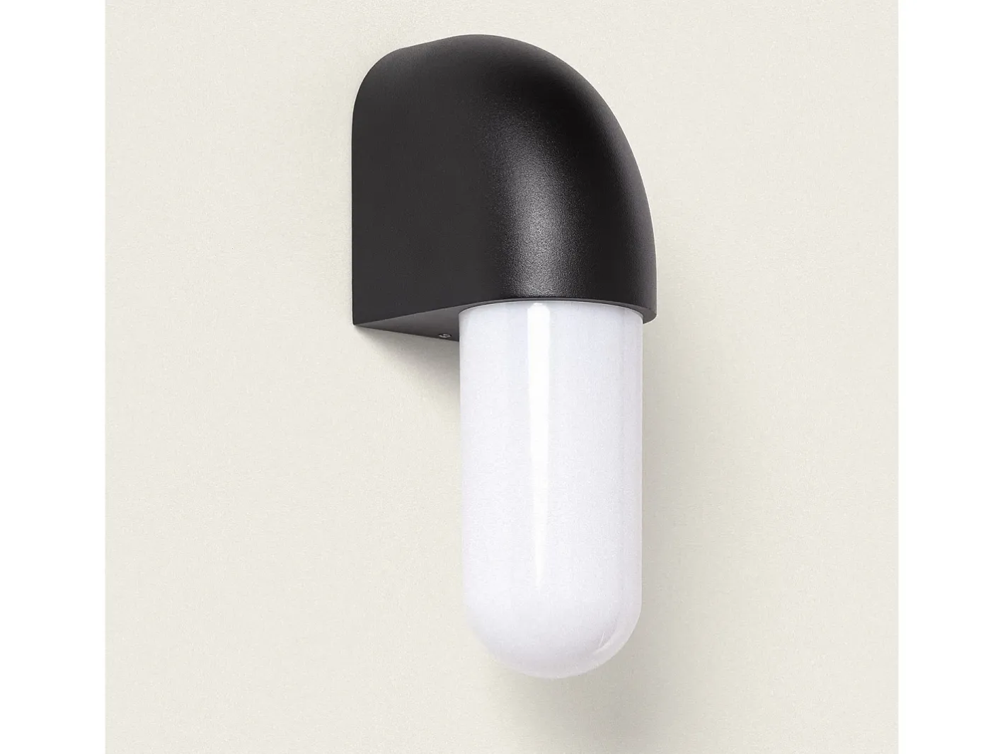 Ledkia Iluminación Exterior-Aplique de Pared Exterior Aluminio Anturio Negro