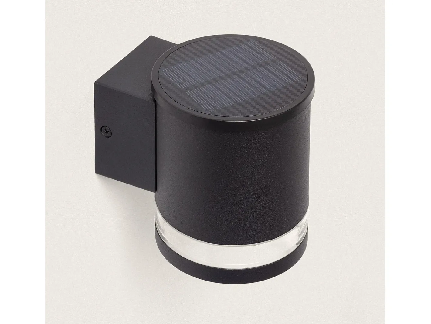 Ledkia Aplique de Pared Exterior Solar LED Aluminio Draco Negro Best