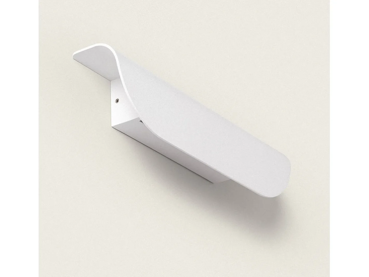 Ledkia Iluminación Exterior-Aplique de Pared Exterior LED 12W Aluminio Agerato Blanco